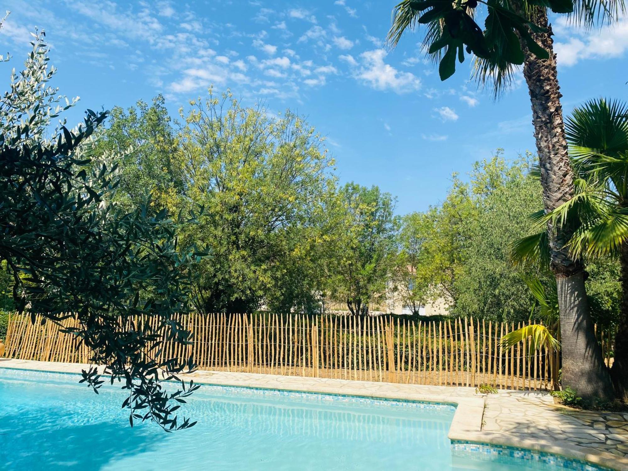 Magnifique Villa Typique Du Sud Avec Piscine Privee Et Jardin Mediterraneen Saint-Vincent-de-Barbeyrargues Buitenkant foto