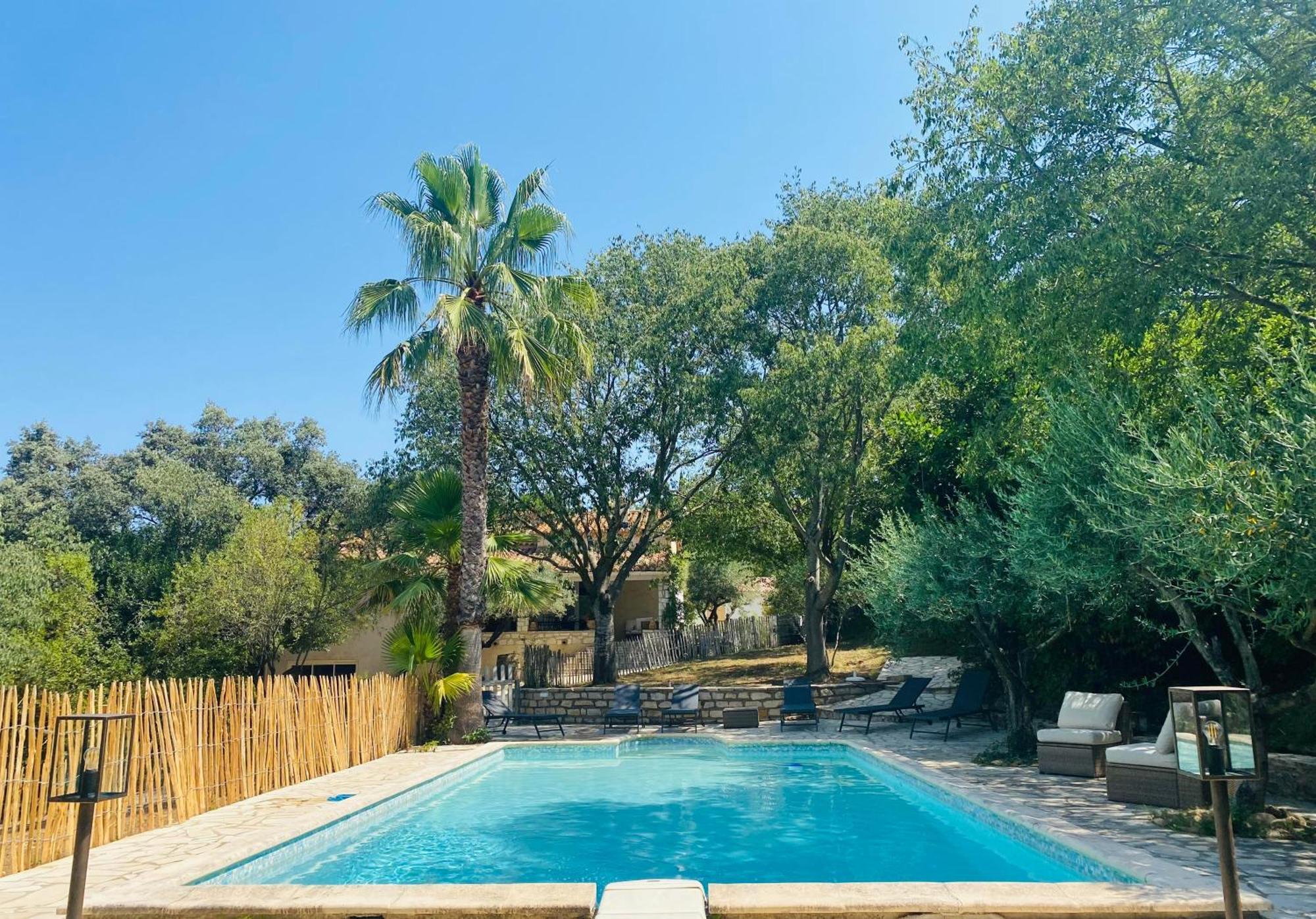 Magnifique Villa Typique Du Sud Avec Piscine Privee Et Jardin Mediterraneen Saint-Vincent-de-Barbeyrargues Buitenkant foto